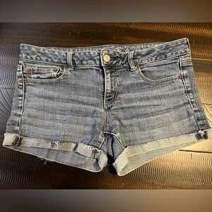 Sz 12 American Eagle jeans shorts cuffed